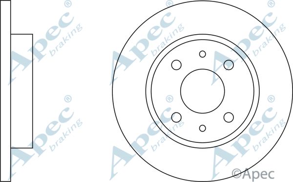 APEC BRAKING stabdžių diskas DSK142